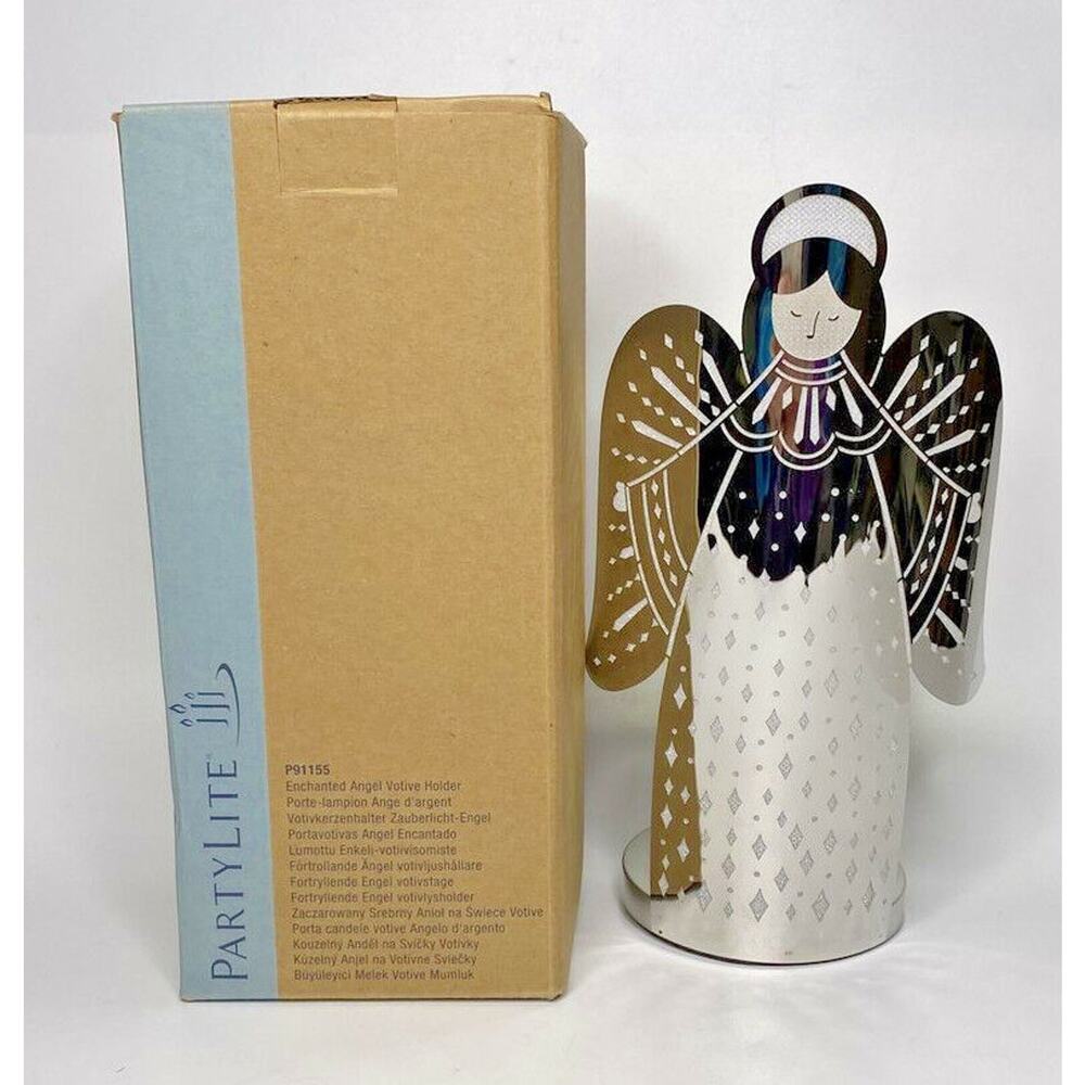 PartyLite Enchanted Angel Votive Holder Rare Retired NIB P17B/P91155
